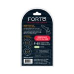 Forto F-81 Liquid Silicone Cock & Ball Double Ring Small Glow - Image 4