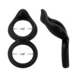 Forto F-88 Liquid Silicone Cock & Ball Ring Black - Image 5