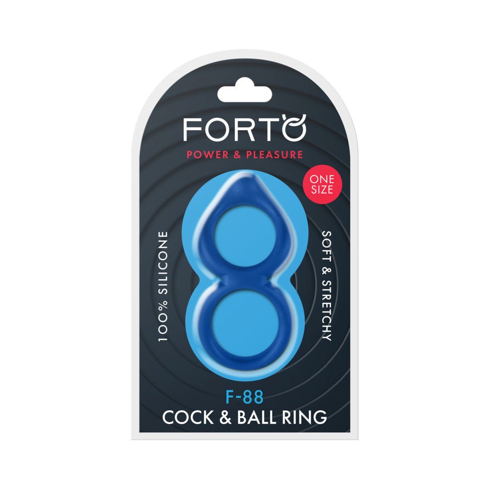 forto-f-88-liquid-silicone-cock-ball-ring-blue Forto F-88 Liquid Silicone Cock & Ball Ring Blue - Image 1