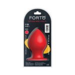Forto F-98 Cone Silicone Anal Plug Large Red - Image 5