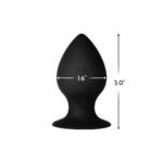 Forto F-98 Cone Silicone Anal Plug Small Black - Image 4