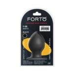 Forto F-98 Cone Silicone Anal Plug Small Black - Image 5