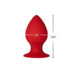 Forto F-98 Cone Silicone Anal Plug Small Red - Image 4