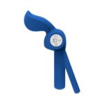 Forto Pointer Rechargeable Silicone Vibrating Dual Cockring with External Stimulator Blue - Image 6