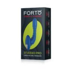 Forto Studded Pro Rechargeable Silicone Vibrating Anal Massager Blue - Image 2