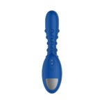 Forto Studded Pro Rechargeable Silicone Vibrating Anal Massager Blue - Image 6