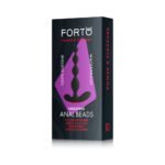 Forto Vibrating Anal Beads Rechargeable Silicone Plug Black - Image 8
