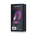 Forto Vibrating Ribbed Plug Rechargeable Remote-Controlled Silicone Anal Plug Large Black - Image 8
