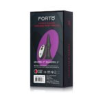 Forto Vibrating Ribbed Plug Rechargeable Remote-Controlled Silicone Anal Plug Small Black - Image 8