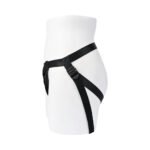 Gender X Pleasure Harness – Black Faux Leather Strap-On Harness with Vibrating Ring - Image 6