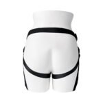 Gender X Pleasure Harness – Black Faux Leather Strap-On Harness with Vibrating Ring - Image 7