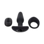 Gender X Teamwork Black Vibrating Anal Plug and Cock Ring Set with Remote Control - Image 3