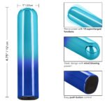 Glam Vibe Rechargeable Vibrating Bullet – Blue - Image 5