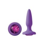 Glams Mini Anal Plug – Light Purple with Gem - Image 2