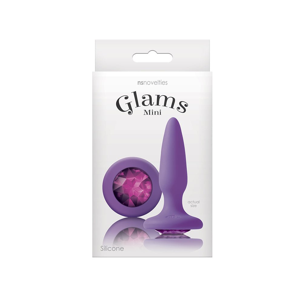 glams-mini-anal-plug-purple-gem Glams Mini Anal Plug Purple Gem - Image 1