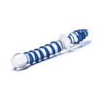 Glas 10 in. Mr. Swirly Double Ended Glass Dildo & Butt Plug - Image 3