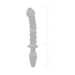 Glas 10 in. Mr. Swirly Double Ended Glass Dildo & Butt Plug - Image 7