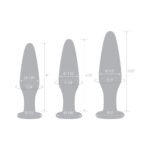 Glas 3-Piece Glass Anal Plug Training Set - Image 7