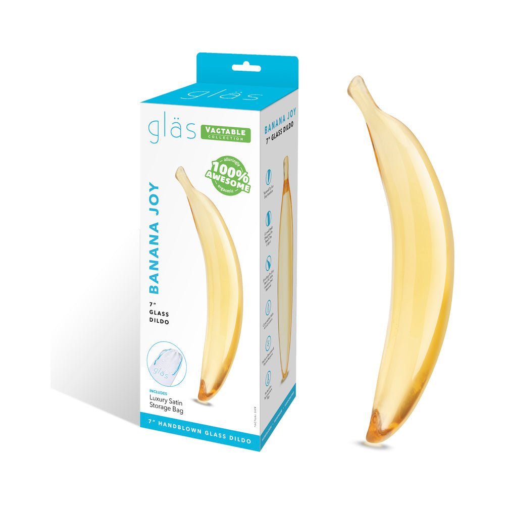 glas-banana-joy-7-in-glass-dildo Glas Banana Joy 7 in. Glass Dildo - Image 1