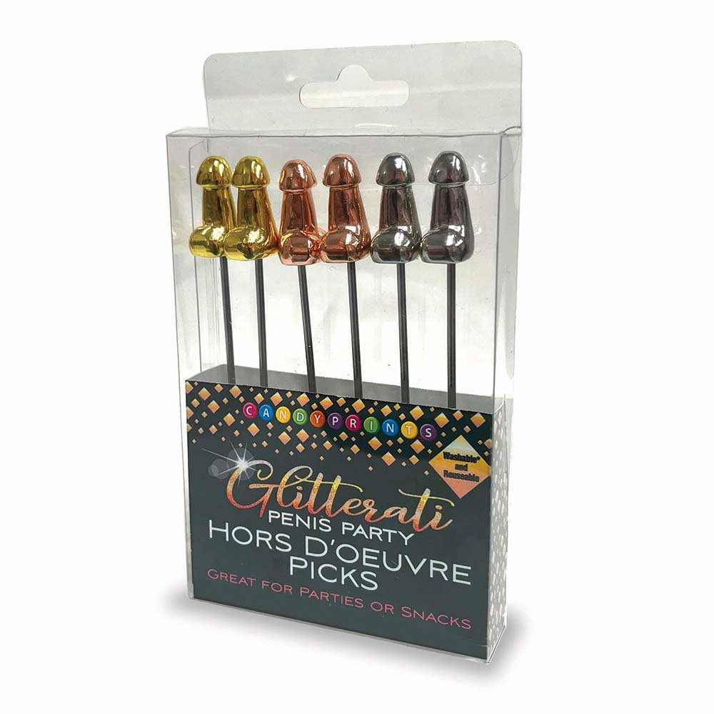 glitterati-hor-doeuvres-picks-6-piece-set Glitterati Hor D''oeuvre''s Picks 6-Piece Set - Image 1