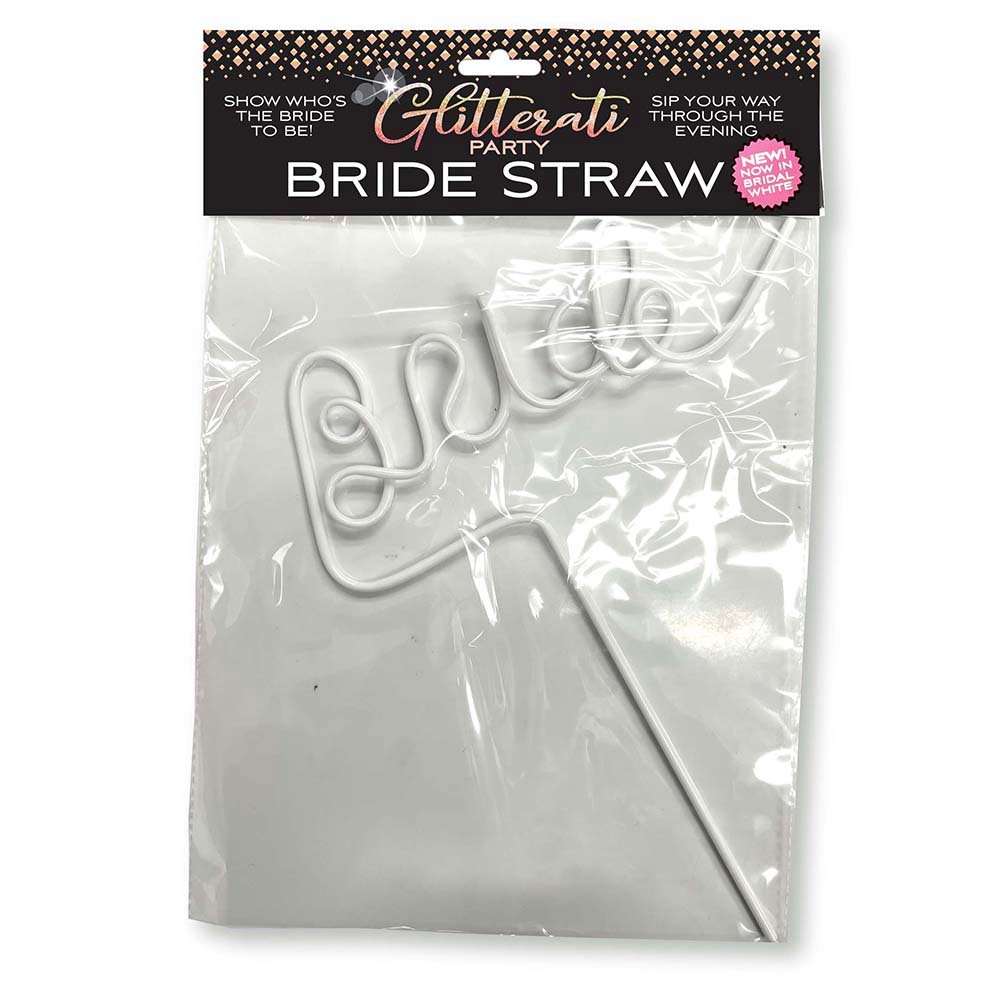 glitterati-party-bride-straw-white Glitterati Party Bride Straw White - Image 1