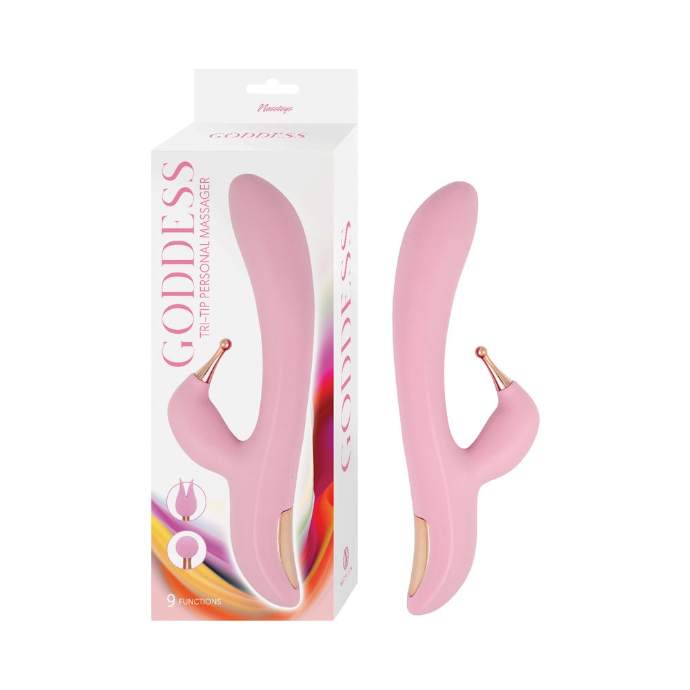 goddess-tri-tip-personal-massager-pink Goddess Tri-Tip Personal Massager Pink - Image 1