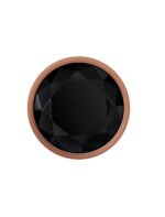 Gold Digger Large Rose Gold Anal Plug with Black Gem Base - Image 4