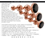 Gold Digger 3-Piece Anal Plug Set – Rose Gold with Black Gem Base