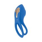 Gold Glam Cockring Blue - Image 2