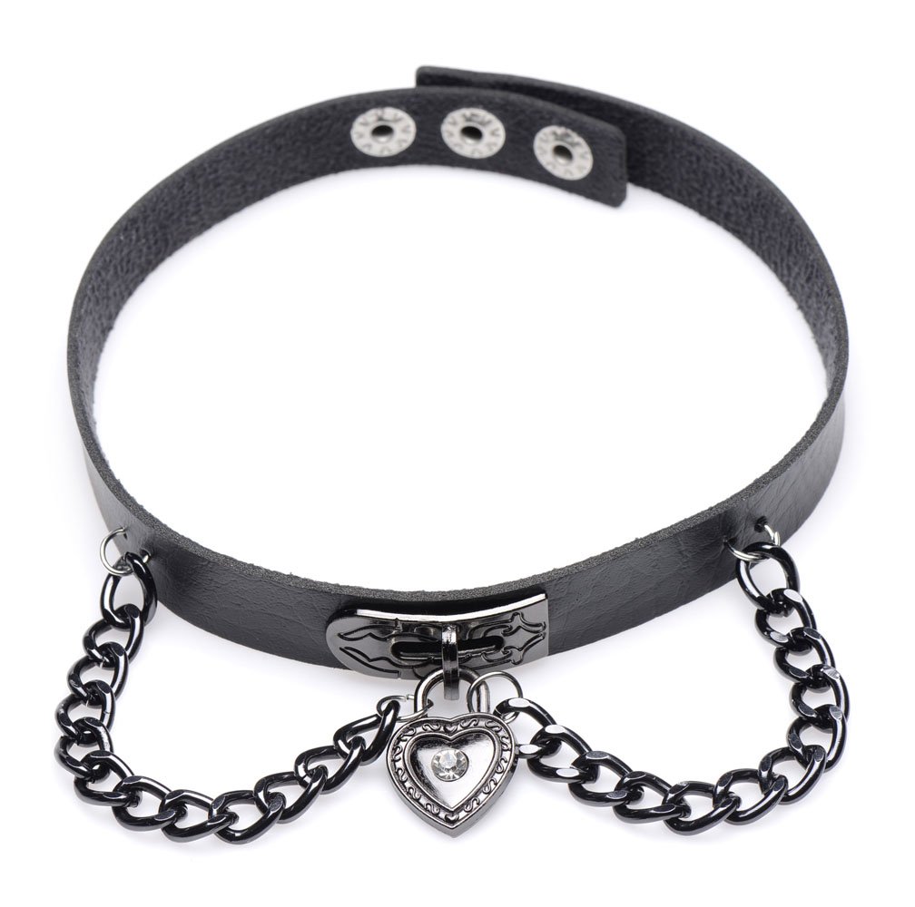 gothic-heart-chain-choker Gothic Heart Chain Choker - Image 1