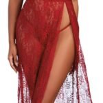Gown, G-String - Small - Garnet