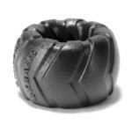 Grinder 1 Small Short Tire Tread Silicone Ballstretcher - Black - Image 3