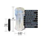 Happy Ending Mstr B8 Vibrating Ass Pack with C-Ring Set – Clear - Image 3
