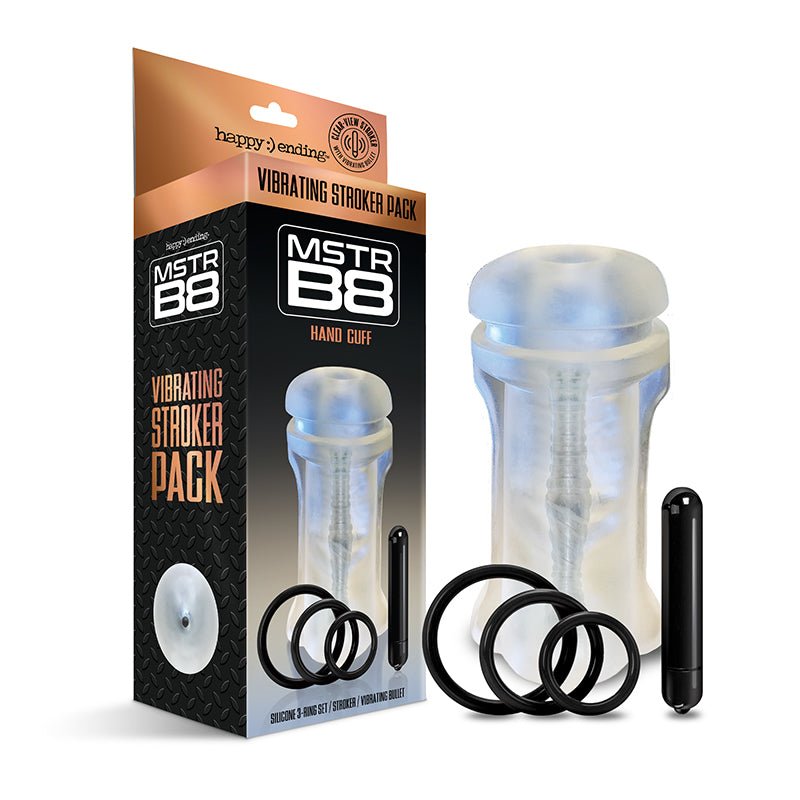 happy-ending-mstr-b8-vibrating-stroker-pack-hand-cuff Happy Ending Mstr B8 Vibrating Stroker Pack - Hand Cuff - Image 1