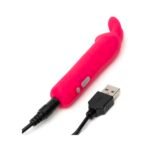 Happy Rabbit Rechargeable Silicone Bullet Vibrator With Ears Pink - Image 4