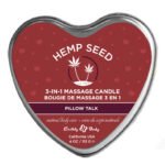 Hemp Seed 3-in-1 Massage Candle - Pillow Talk - 4 Oz