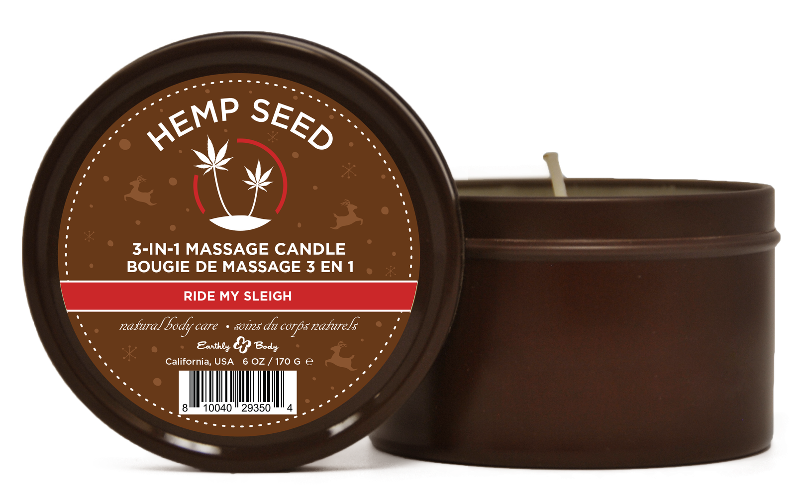 hemp-seed-3-in-1-massage-candle-ride-my-sleigh-6oz-170-g Hemp Seed 3-in-1 Massage Candle Ride My Sleigh 6oz/ 170 G - Image 1