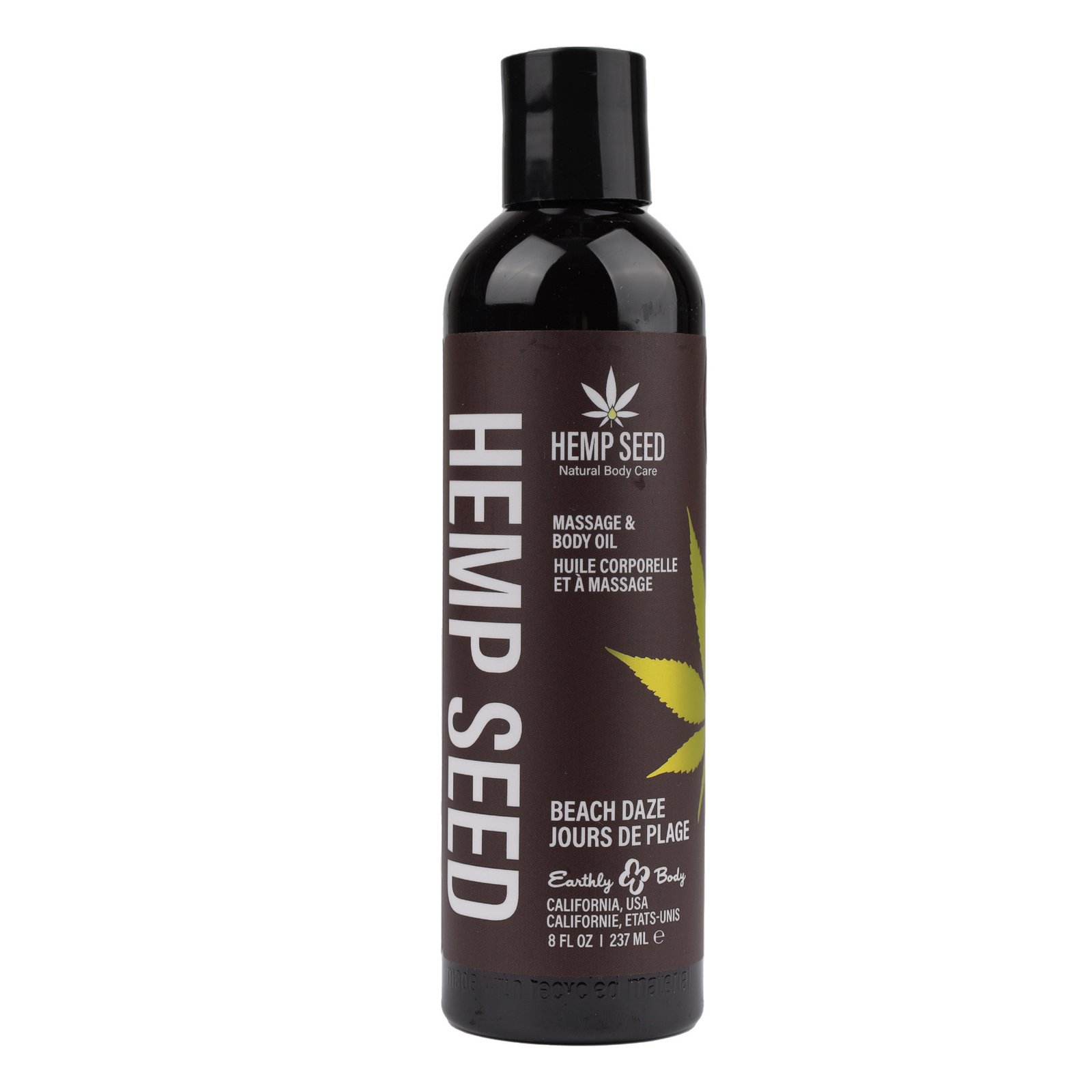 hemp-seed-massage-and-body-oil-beach-daze-8-fl-oz-237-ml Hemp Seed Massage and Body Oil - Beach Daze - 8 Fl. Oz./ 237 ml - Image 1
