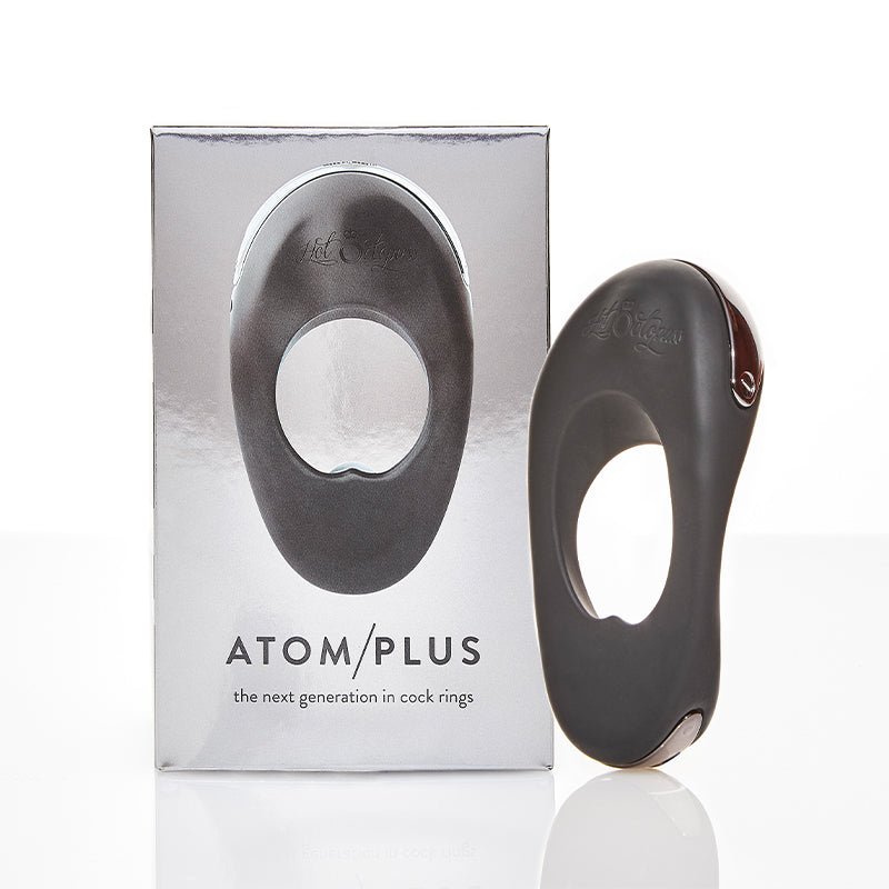 hot-octopuss-atom-plus-rechargeable-vibrating-cock-ring-black Hot Octopuss Atom Plus Rechargeable Vibrating Cock Ring Black - Image 1
