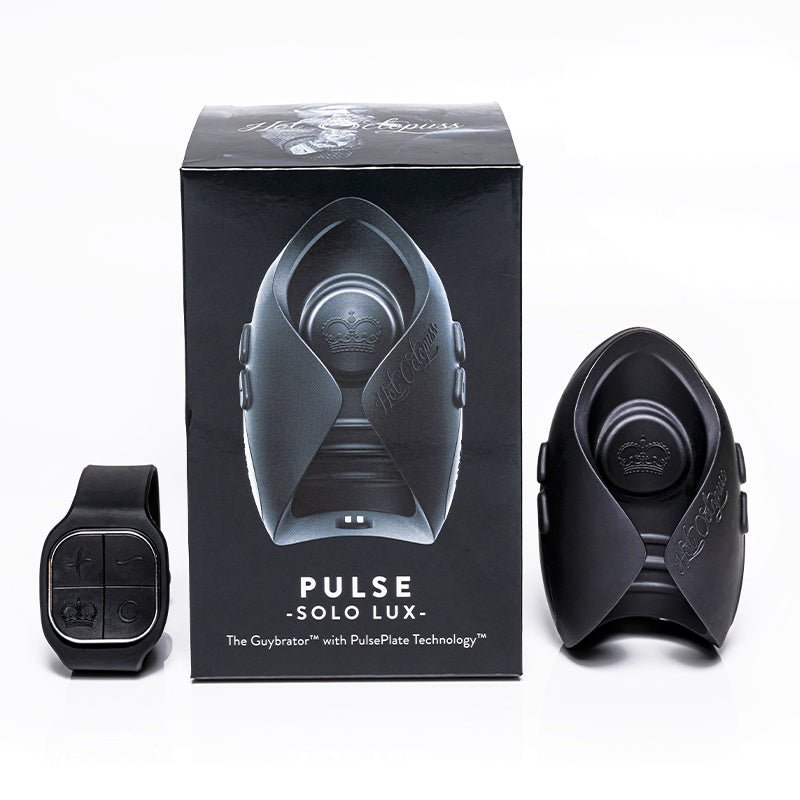 hot-octopuss-pulse-solo-lux-rechargeable-remote-controlled-vibrating-stroker-black Hot Octopuss Pulse Solo Lux Rechargeable Remote-Controlled Vibrating Stroker Black - Image 1
