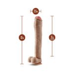 Hung Rider Lil John Realistic Dildo with Balls – 13 in. Beige - Image 6