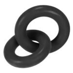 Hunkyjunk Duo Linked Cock Ball Rings - Tar - Image 3