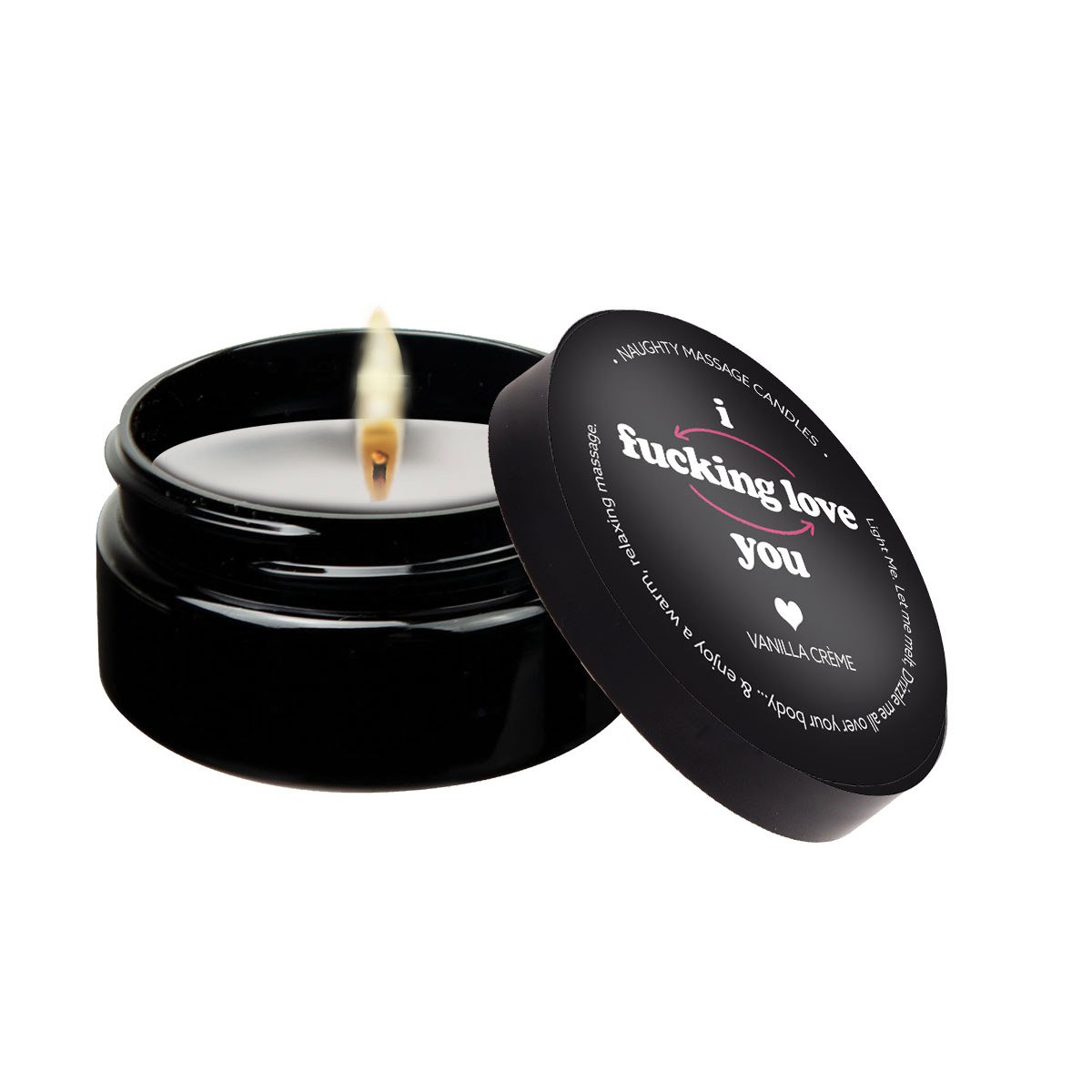 i-fcking-love-you-massage-candle-2-oz-vanilla I F*Cking Love You - Massage Candle - 2 Oz - Vanilla - Image 1