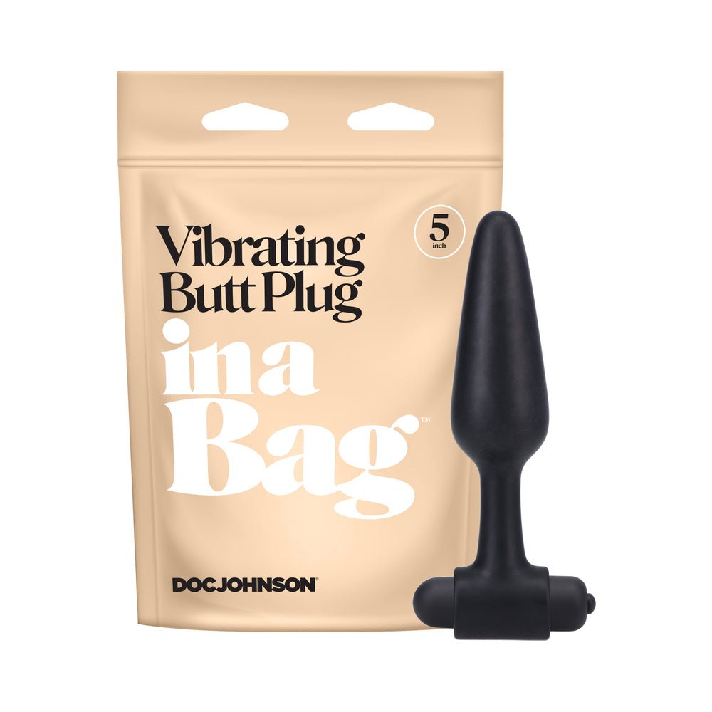 in-a-bag-vibrating-butt-plug-5-in-black In A Bag Vibrating Butt Plug 5 in. Black - Image 1
