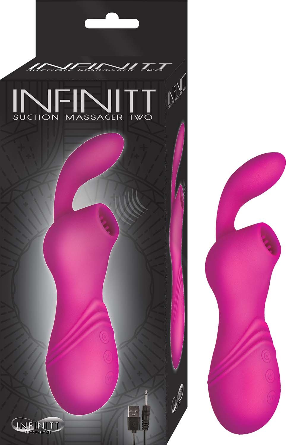 infinitt-suction-massager-two-pink Infinitt Suction Massager Two - Pink - Image 1
