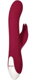 Inflatable Bunny Rechargeable G-Spot Vibrator – Red - Image 6