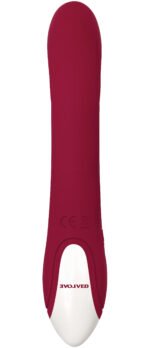 Inflatable Bunny Rechargeable G-Spot Vibrator – Red - Image 7