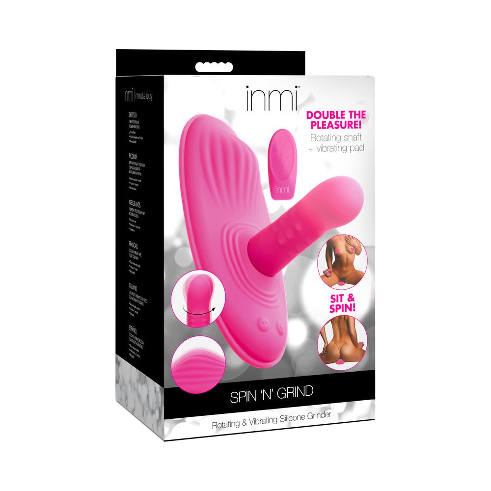 inmi-spin-n-grind-rotating-vibrating-silicone-grinder INMI Spin ''N'' Grind Rotating & Vibrating Silicone Grinder - Image 1