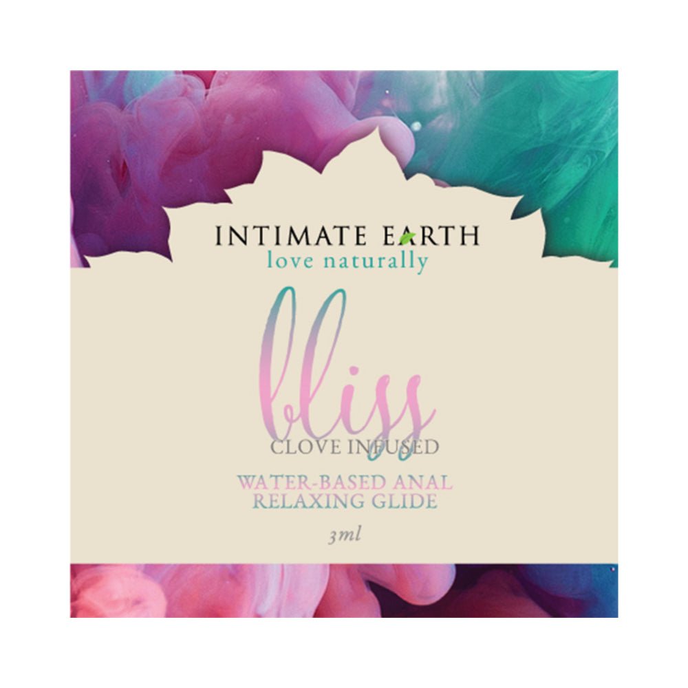 intimate-earth-bliss-anal-relaxing-waterbased-glide-3-ml010-oz010-oz-foil Intimate Earth Bliss Anal Relaxing Waterbased Glide 3 ml/0.10 oz/0.10 oz Foil - Image 1