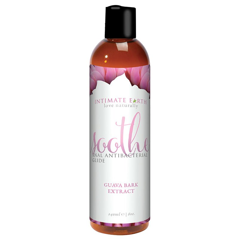 intimate-earth-soothe-anal-anti-bacterial-glide-240-ml8-oz Intimate Earth Soothe Anal Anti-Bacterial Glide 240 ml/8 oz - Image 1